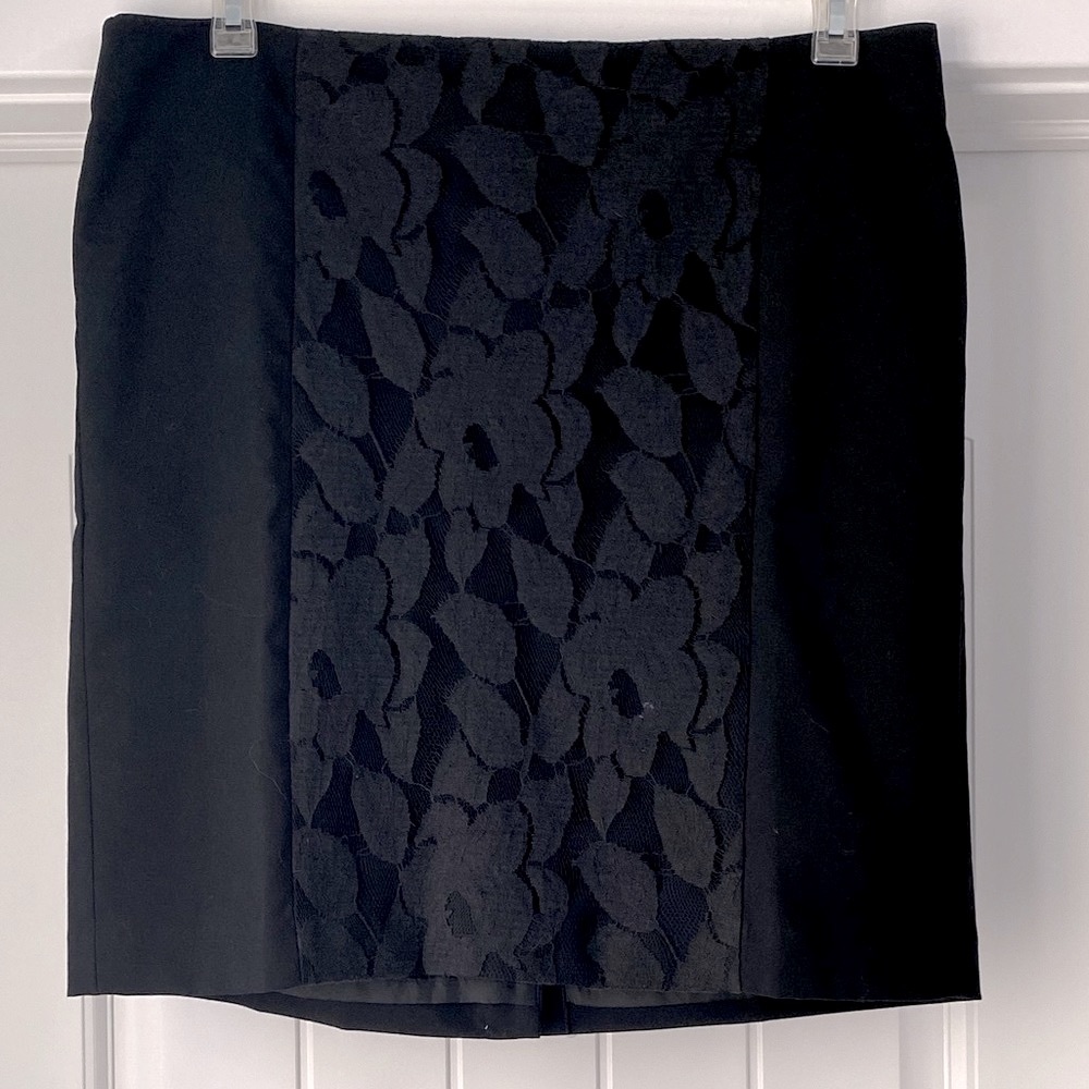 Ann Taylor LOFT Pencil Skirt with Lace Panel